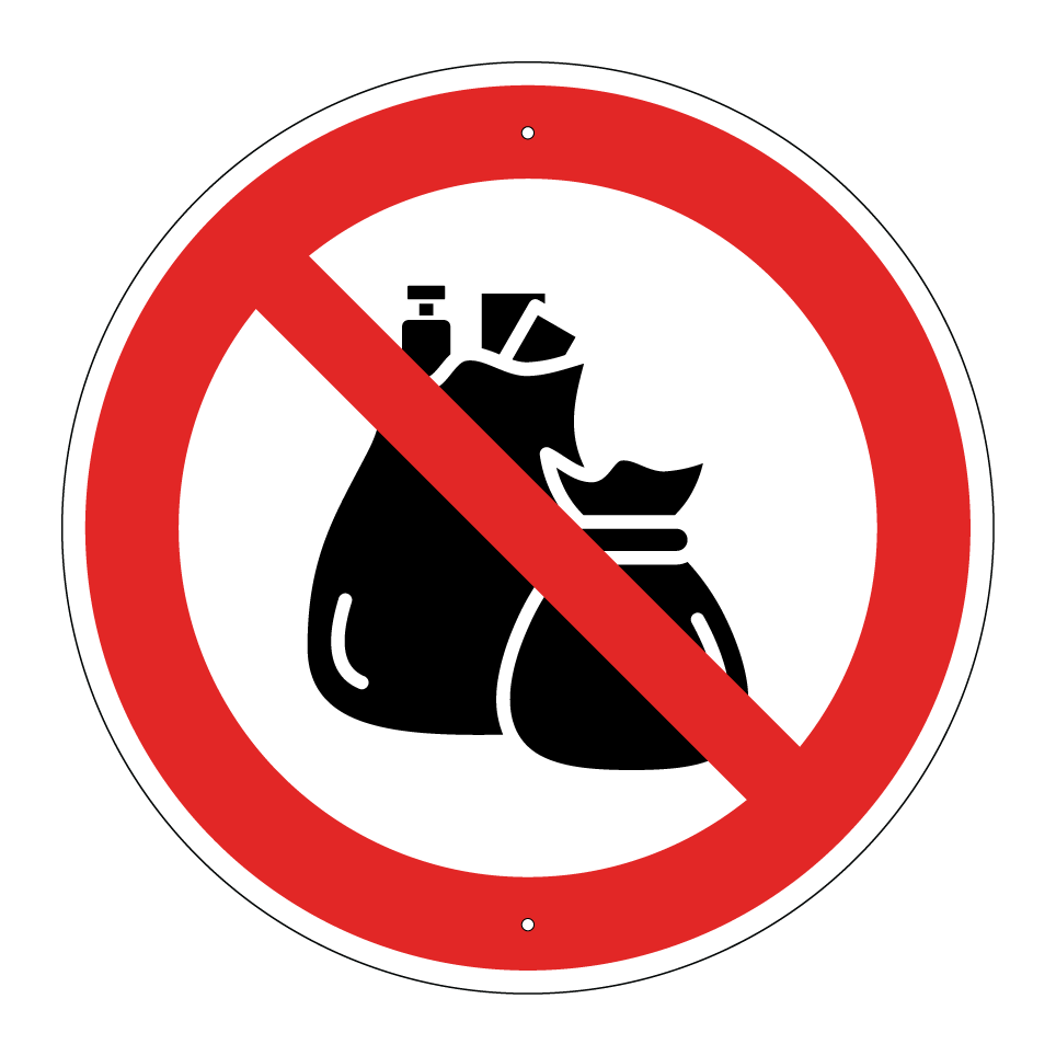 No garbage bags