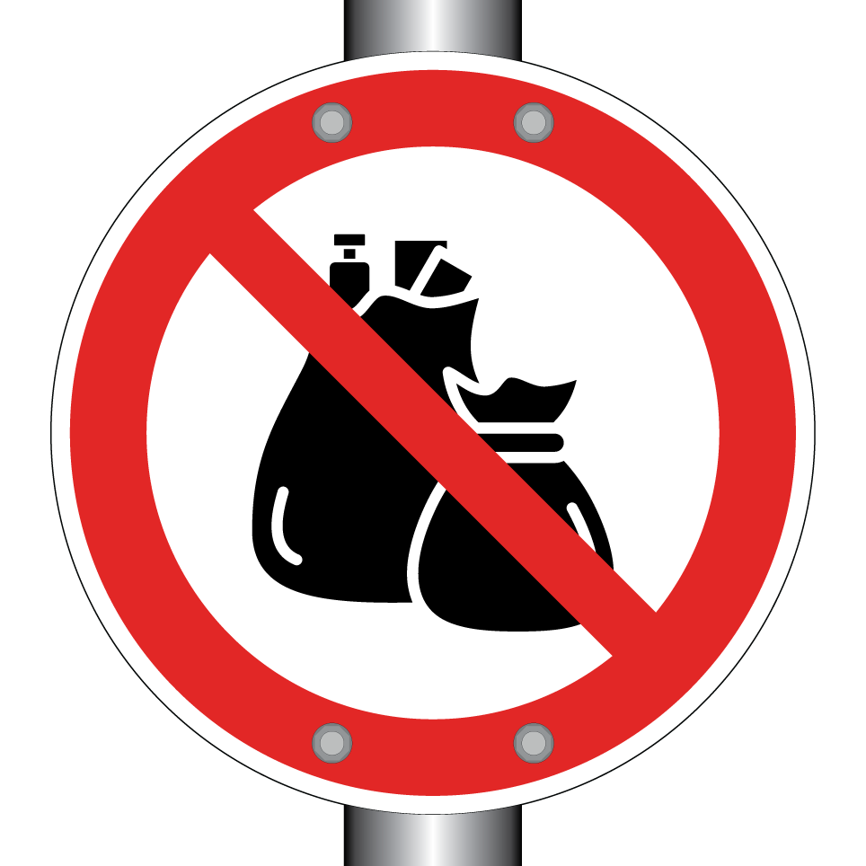 No garbage bags