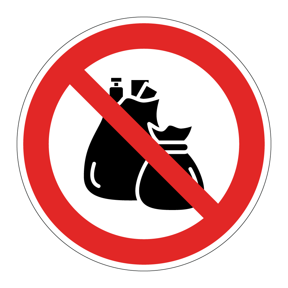 No garbage bags