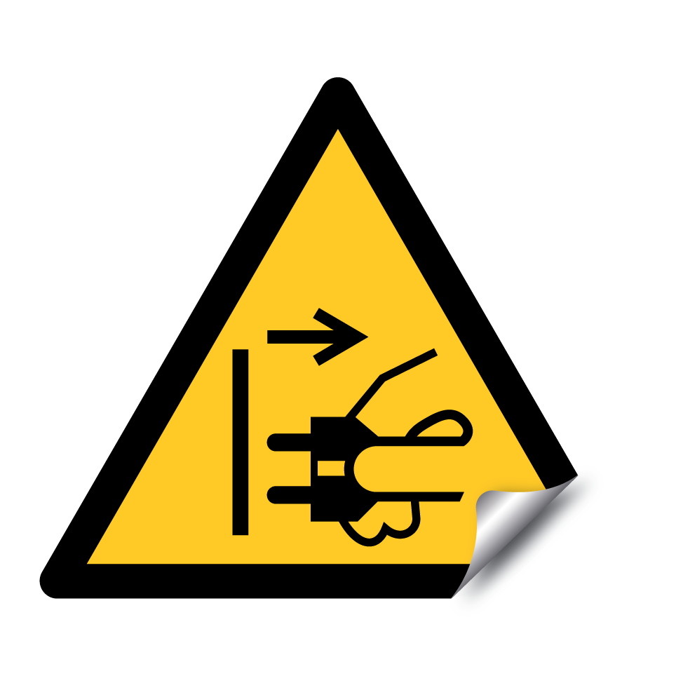 Warning electric plug ejection hazard