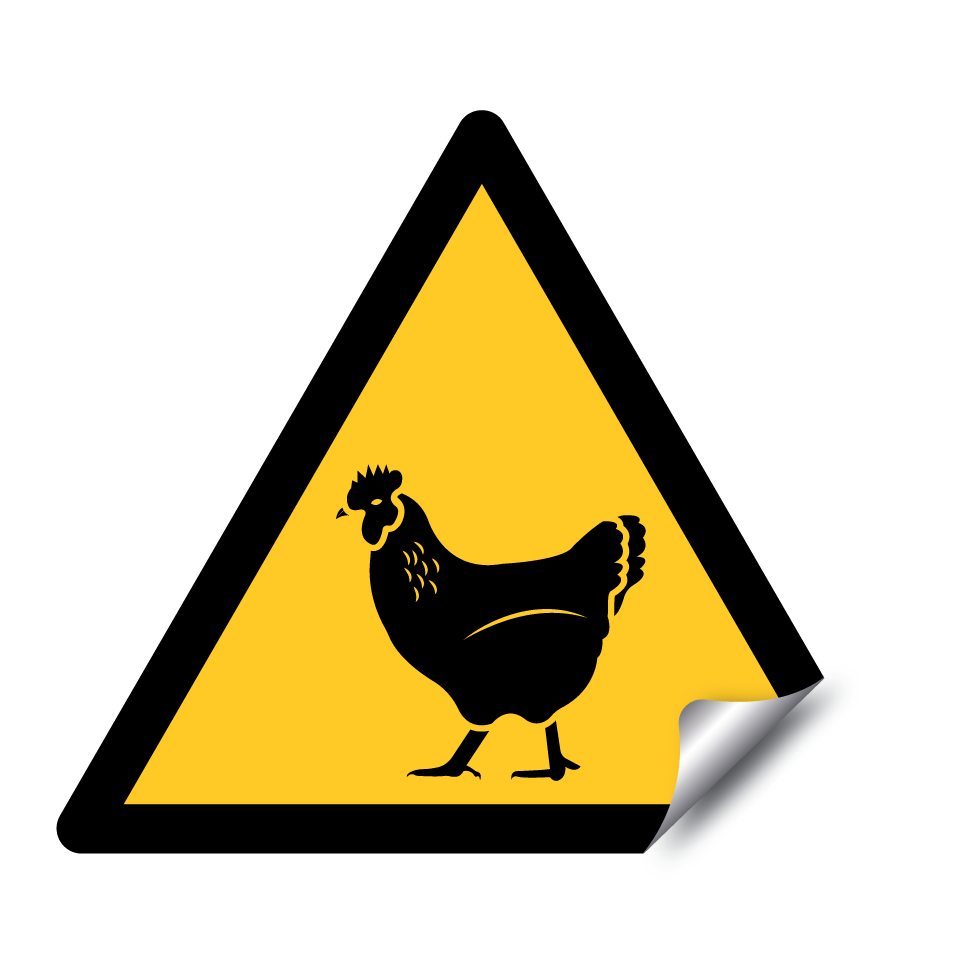 Warning poultry