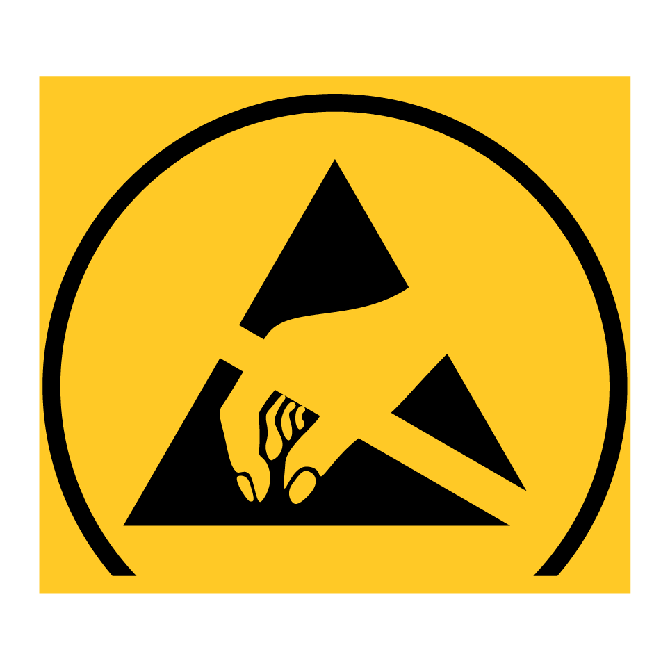 Warning electrostatic sensitive device