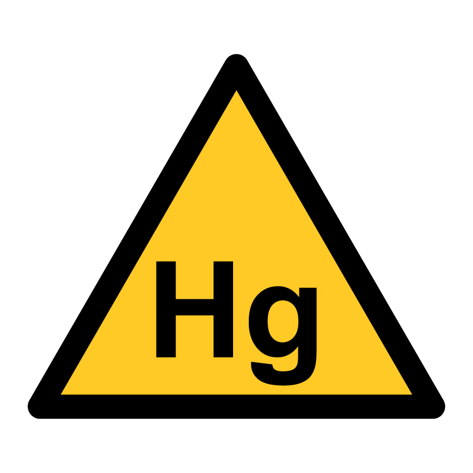 Warning mercury hazard