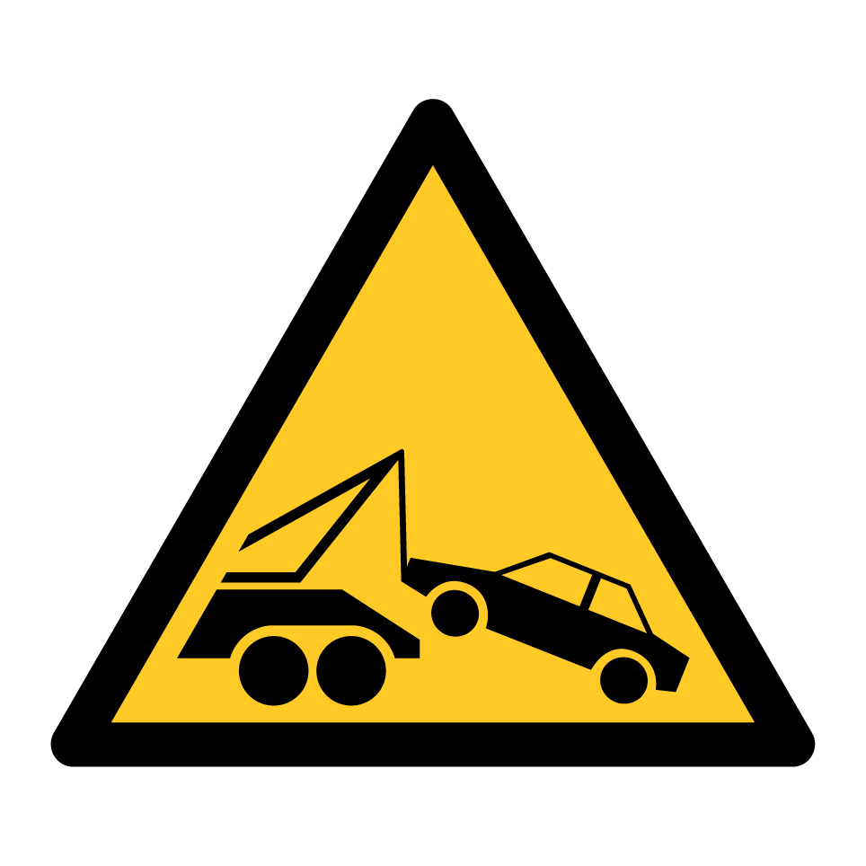 Warning towing area