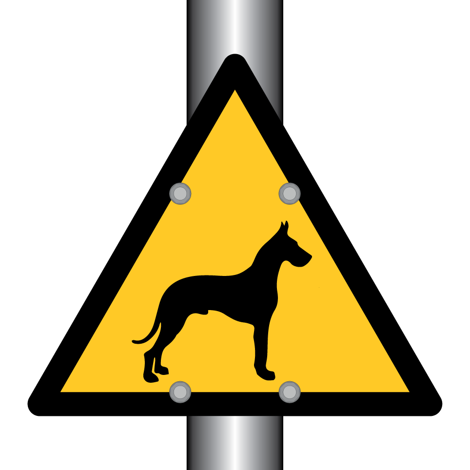 Warning great dane