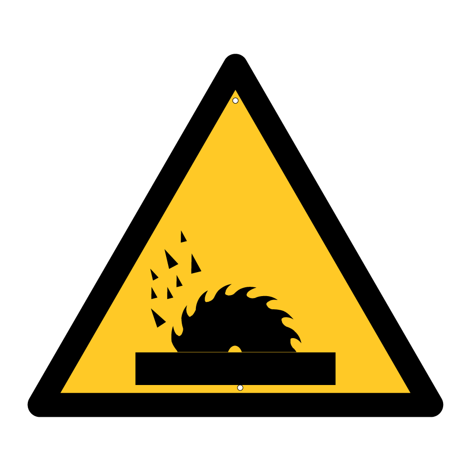 Saw blade hazard
