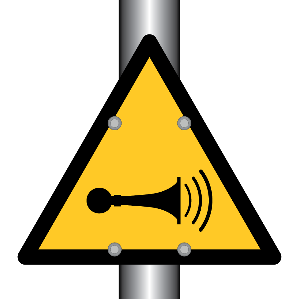 Horn sound warning