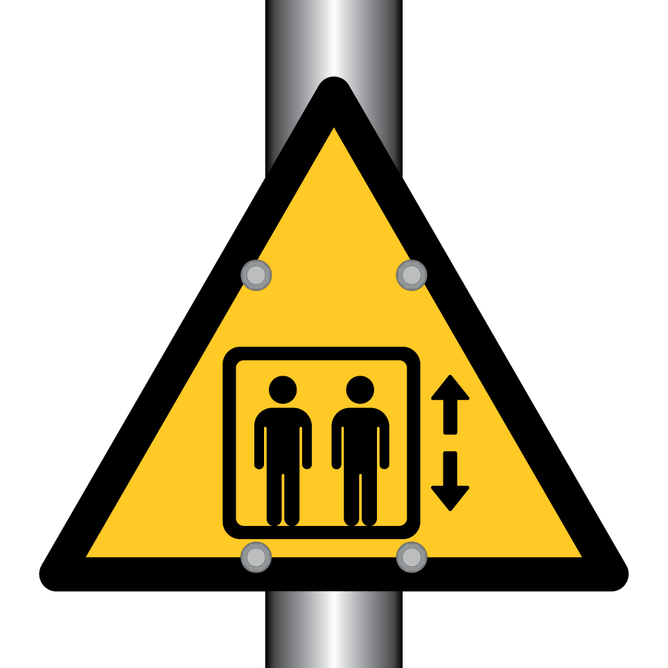Warning lift in use