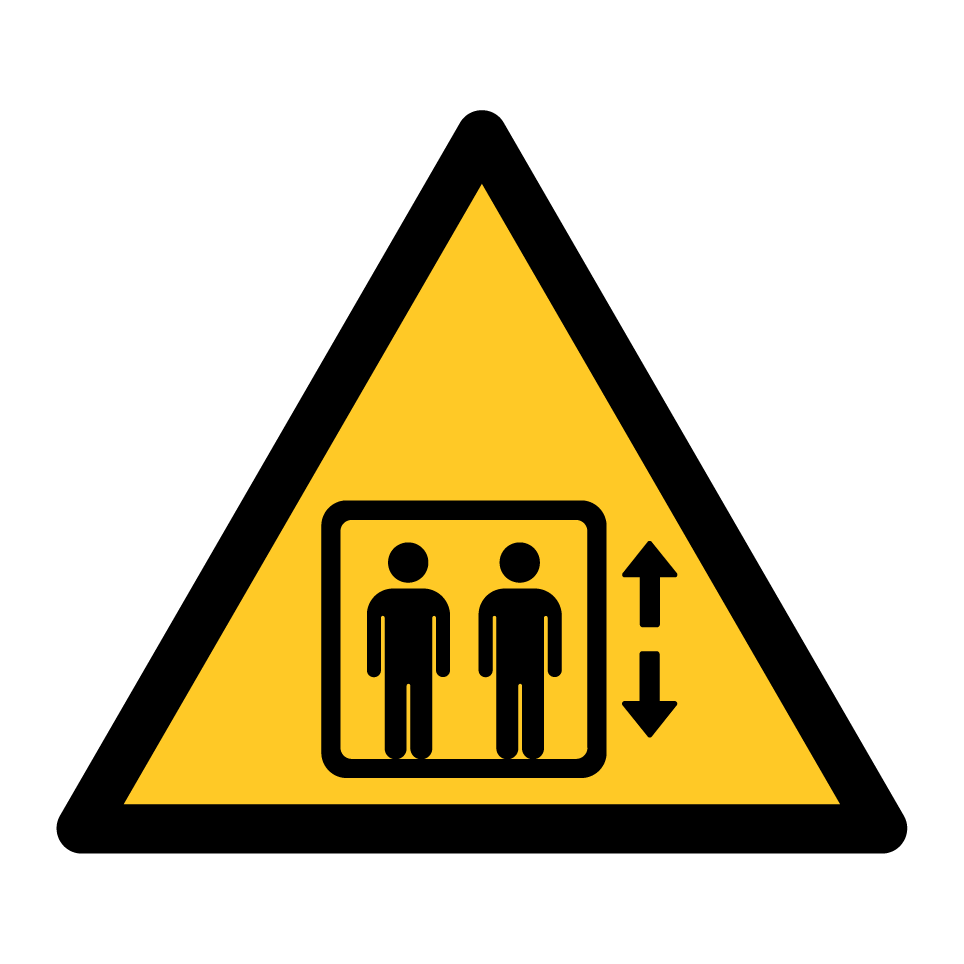 Warning lift in use
