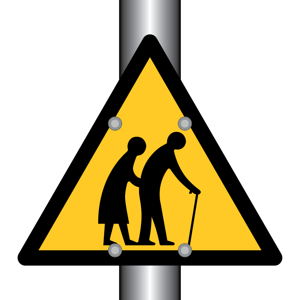 Warning elderly people