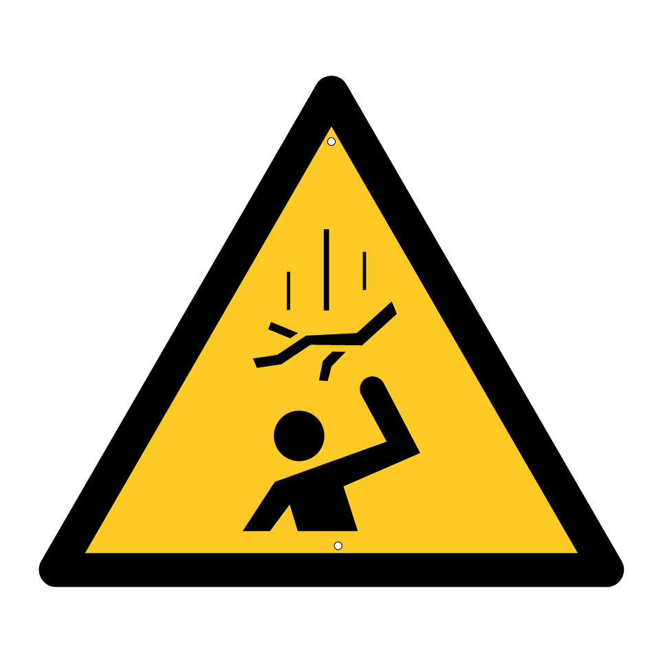 Warning falling objects