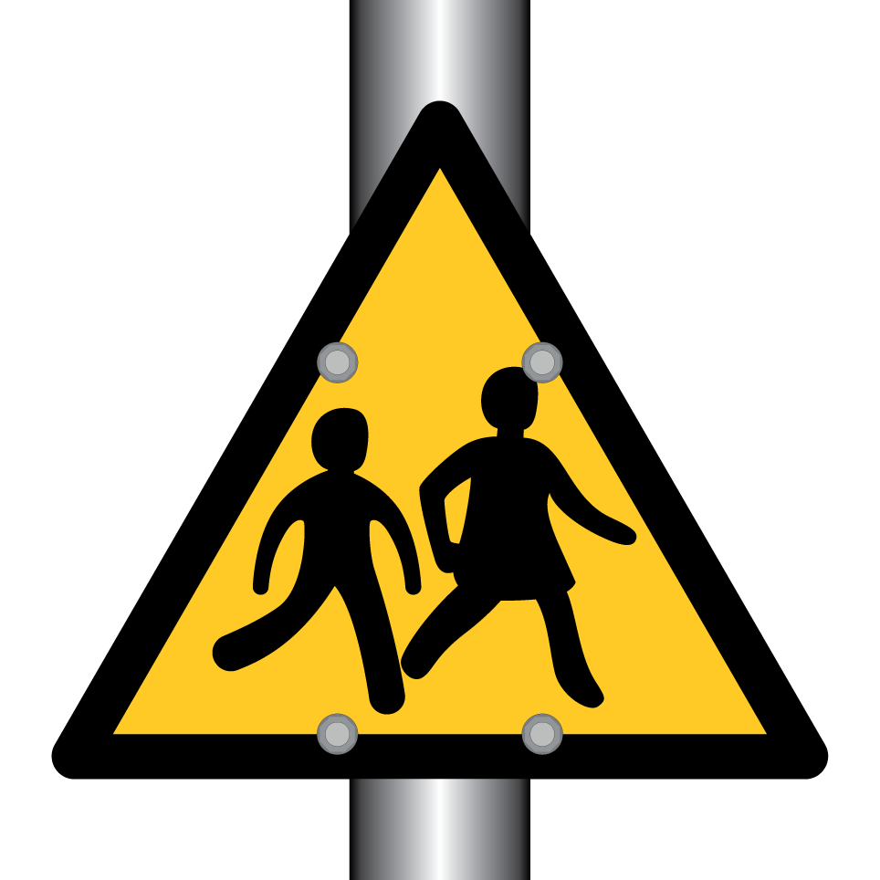 Warning children crossing