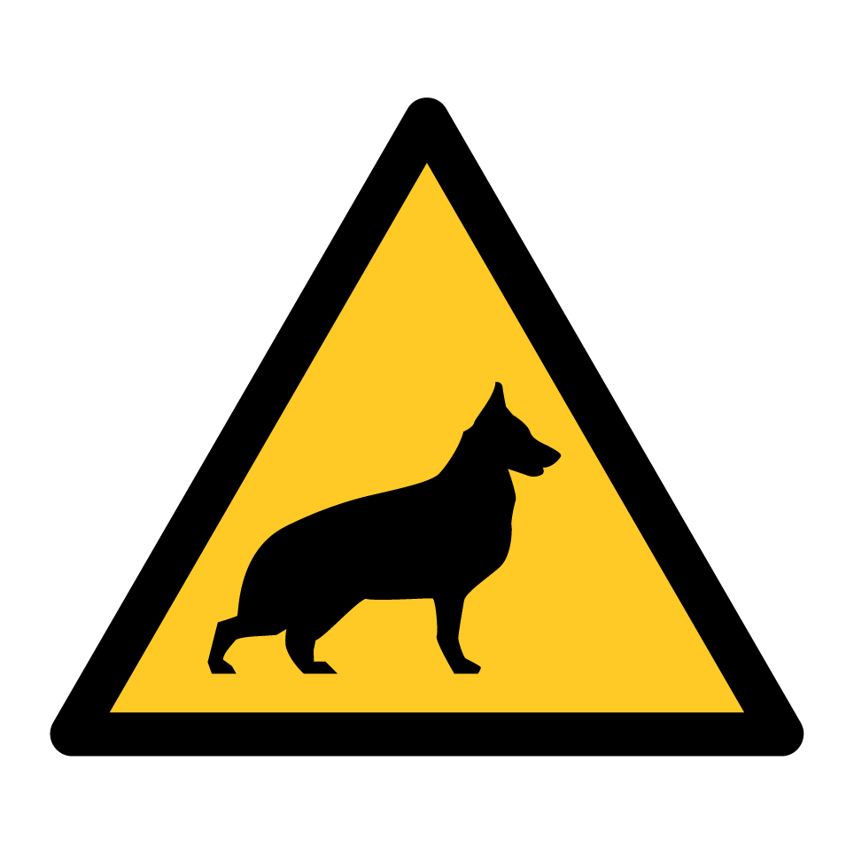 Warning guard dog