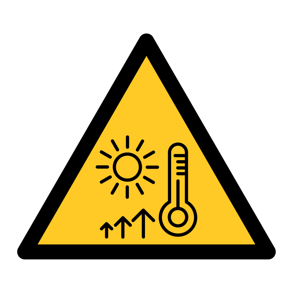 Warning high temperature