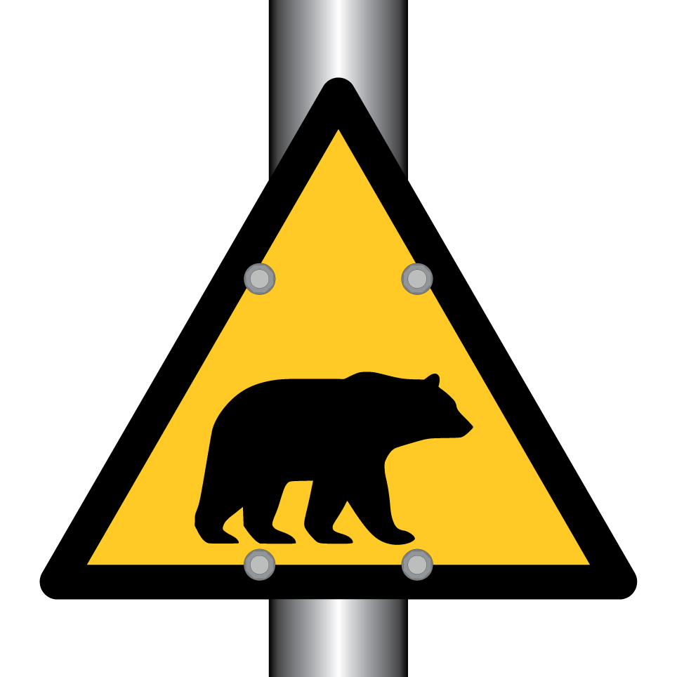 Warning bear