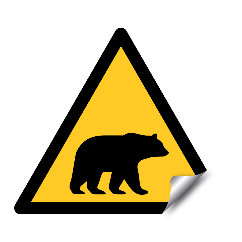 Warning bear