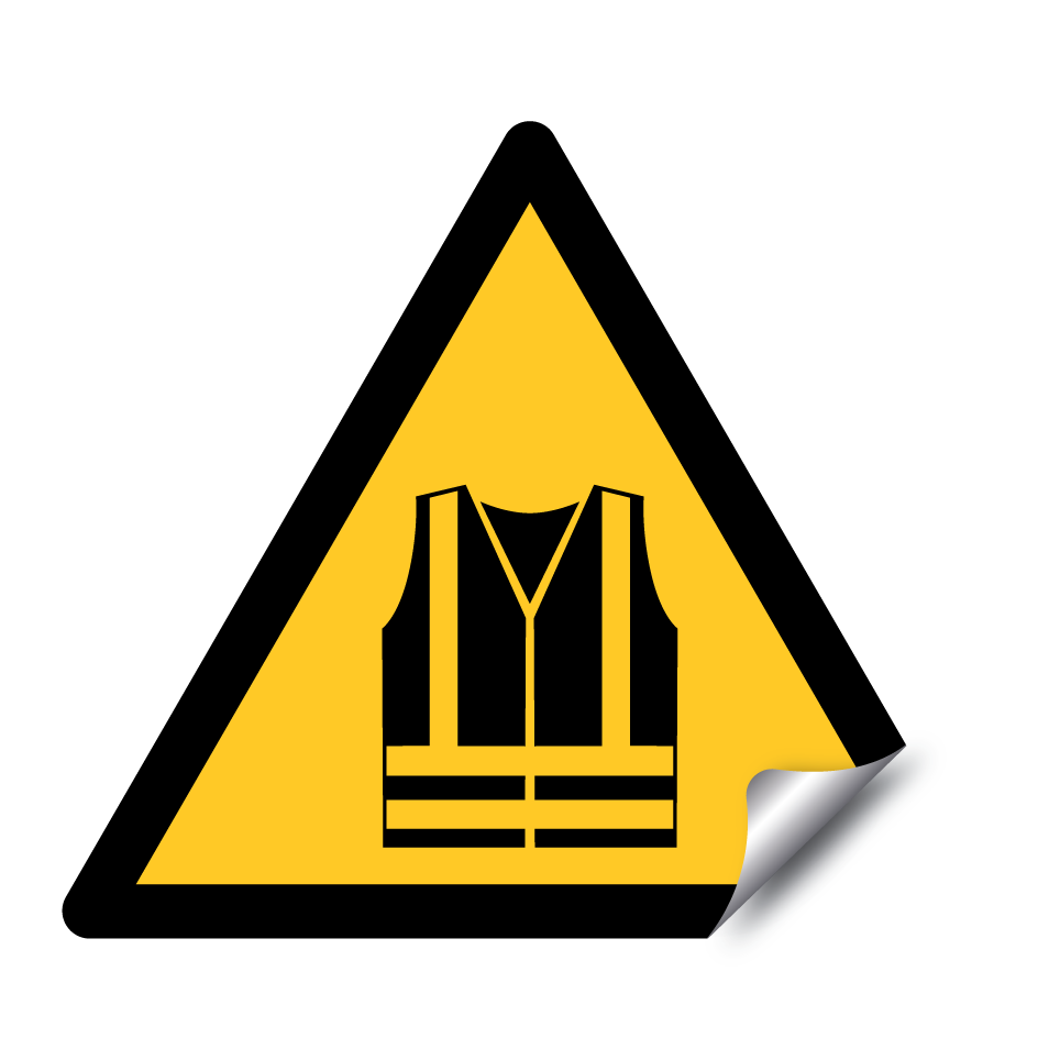 Warning high-visibility vest required