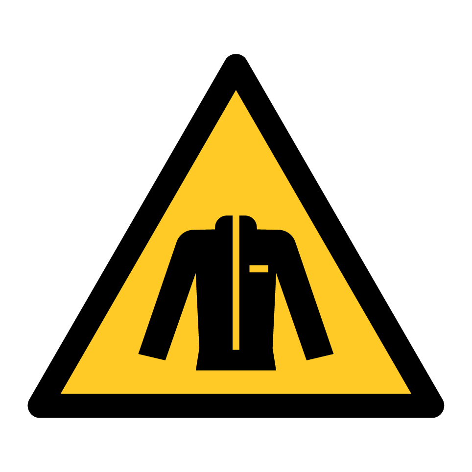 Warning protective clothing required