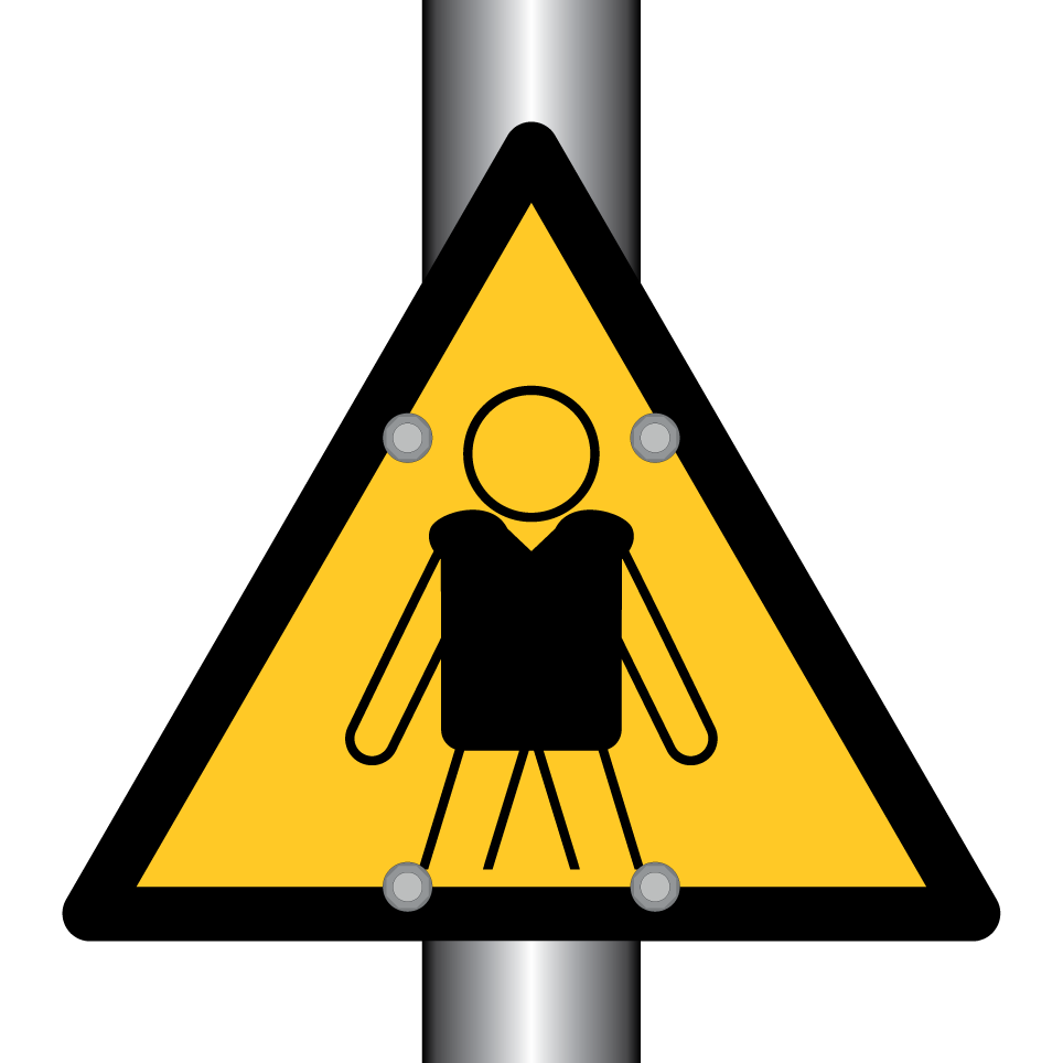Warning life vest required