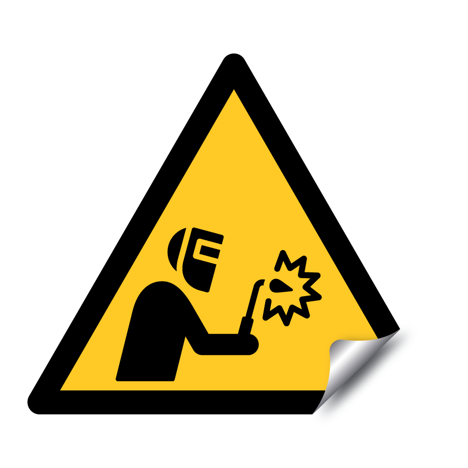 Warning welding hazard